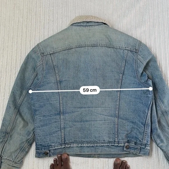 Vintage 70’s Levi's Red Tab Men's Sherpa Lined Denim Jean Jacket | Size L - Picture 7 of 7